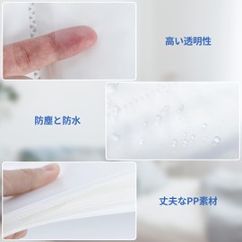 FRETONBA Pocket Album, Large Size, High Transparency, Photo Album, Lightweight, Thin, Photo Book, Stores Up to 80 Photos, Organization, Convenient Storage, Compact, Portable, Dustproof, Waterproof,