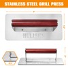 HULISEN Stainless Steel Bacon Press, 9 Inch Large Heavy Duty