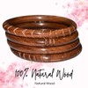 Handmade Bangl,Artisan Wood Bangle,Premium Quality Wooden Bangle. (Shesham Cutter Full