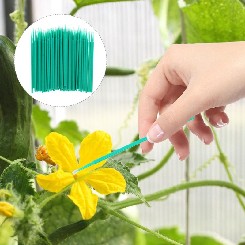 SUPVOX Pollination Tool, 100Pcs Vegetable Pollinator Brush Manual Pollination Tool