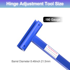 RESHARK Door Hinge Adjustment Tool, Hinge Gap Adjusting Wrench for Heavy .180 Gauge Commercial Door, Hinge Bender Wrench, Long Handle Hinge Repair Wrench with Rubber Grip