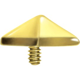 PIERCINGLINE Titanium Screw Attachment with Male Thread 0.9 mm Ship Piercing Attachment Replacement Choice of Colours, Titanium