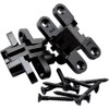 Black Finish Soss Concealed Hinge,Wings measure 3/8" Wide x 1-11/16"