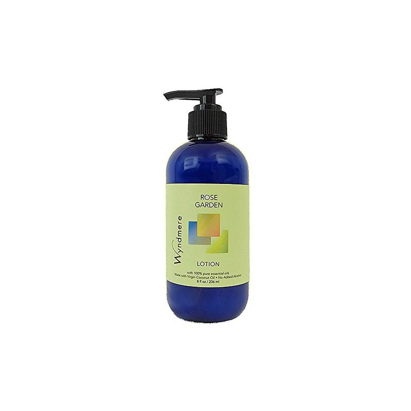 Wyndmere Rose Garden Lotion 8oz Aromatherapy Lotion with Pure Essential