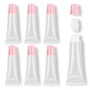 AMORIX 6PCS 10ml Lip Gloss Tubes Clear Empty Lip Balm