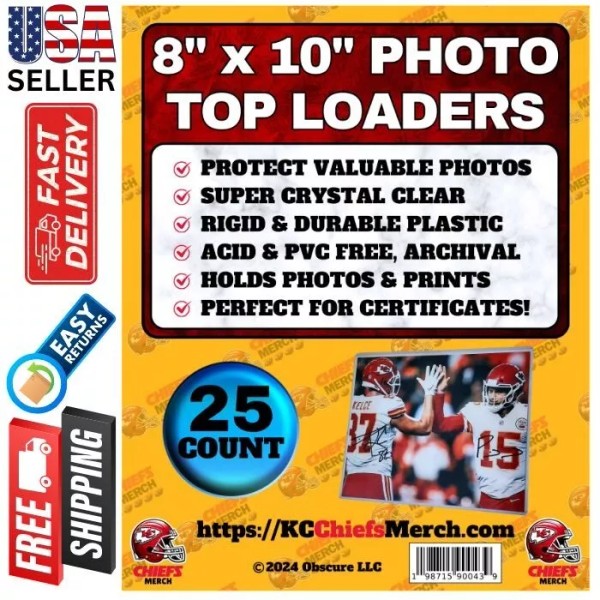 KC Chiefs Merch.com 8"x1