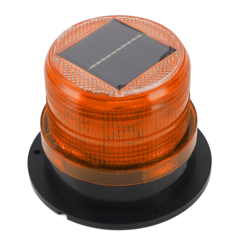 Solar Beacon Light Caution Light 8 LED Dusk to Dawn
