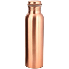 SHYAMVUN Hammered Copper Water Bottle 1 Liter / 34 Oz Extra Large - an Ayurvedic Pure Copper Vessel - Drink More Water, Lower Your Sugar Intake and Enjoy The Health Benefits Immediately
