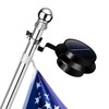 Flag Pole Light Solar Powered Warm Light 3000K, FlagPole Solar
