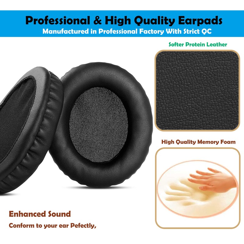 DowiTech Professional Headset Replacement Earpads Cushion Headphone Ear Pads Compatible