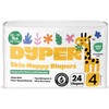 DYPER Baby Diapers Size 4 (24 Count) – Plant-Based, Hypoallergenic,