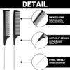 JRYXDS Set of 3 Tail Combs Fine Tooth Comb Professional