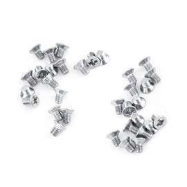 M3 Flat Head Countersunk Screw Fixing Full Thread Stainless Steel SS304 Machine Screws (M3 x 4) Pack of 100