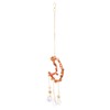 Moon Wind Chimes Bright Crystal Hanging Pendant Window Decoration for