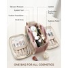 Prite Makeup Bag Cosmetic Bag Large Capacity Side Openings Travel