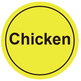Chicken Stickers Chicken Deli Labels 1 Inch Chicken Food Rotation Retail Package Stickers Roll 500 Pcs Adhesive Labels