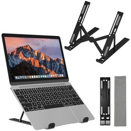 Hianjoo Soporte para Laptop, Base Plegable de Enfriamiento Ajustable en 10 Alturas, Compatible con la Mayora de Las Computadoras Porttiles y Tabletas 