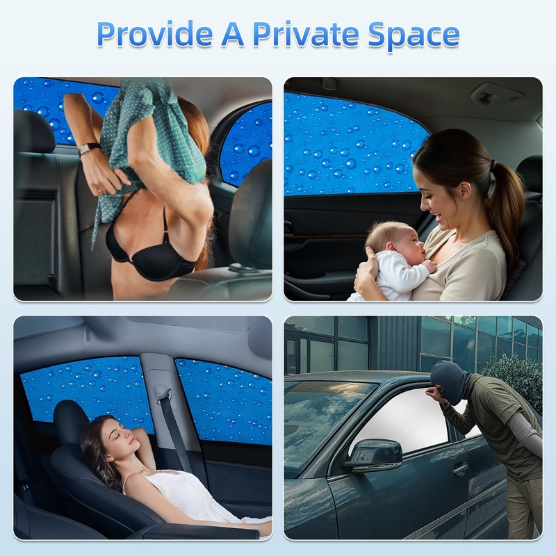 aokway Side Window Sunshade Sun Shade for Car Window Double