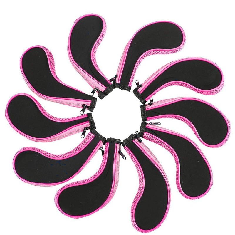 Golf Club Iron Head Covers, 10Pcs Neoprene Waterproof Wear Resistant