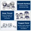 170 PCS Locknut Assortment 7 Sizes Nylock Nuts M3 M4