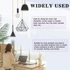 Swpeet 3Pcs Gold 120" Metal Ceiling Fan Pull Chain Extension