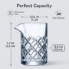 Fioance Cocktail Mixing Glass Set, Bar Mixing Set with 13.5oz