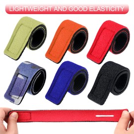 Sumind Sumind 12 Pcs Fishing Rod Straps Ties, Fishing Pole Belts Stretchy Straps, Elastic Tackle Ties Cable Holders Fit for Casting Rods, Spinning and Fly(12 Pcs,Lovely Color)