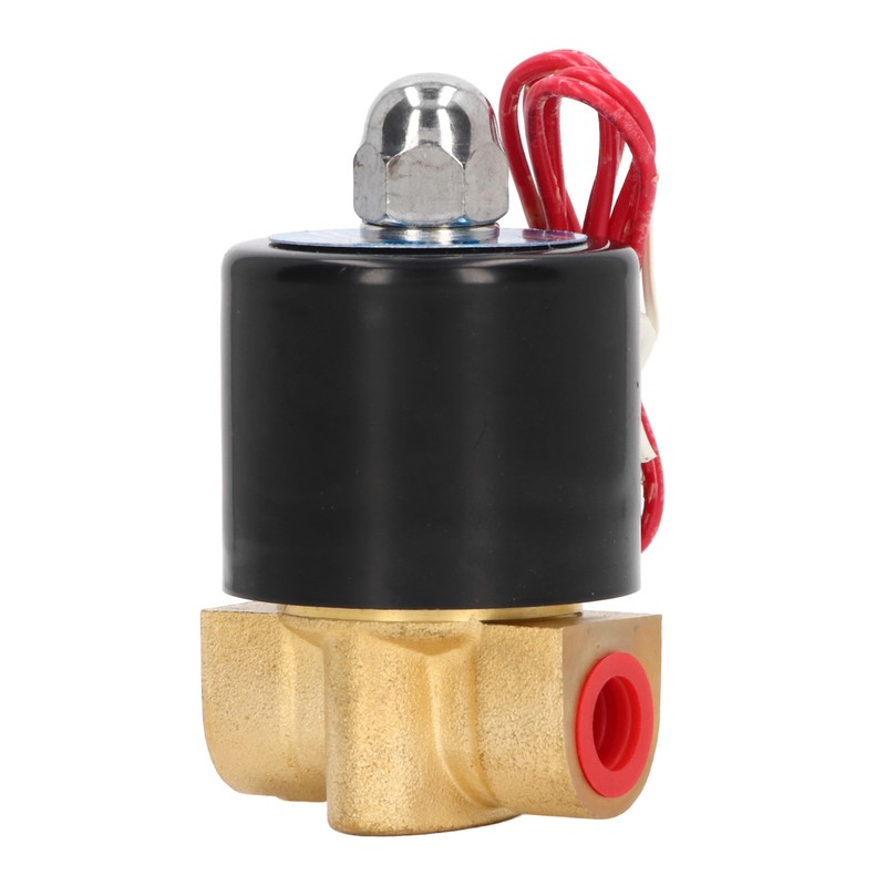 Brass Electric Solenoid Valve 2W025‑08 Normally Closed 1/4in 2 Position