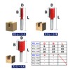 UPstore Carbide Blade Router Bit Set, 12 Pieces, Shaft Trimmer
