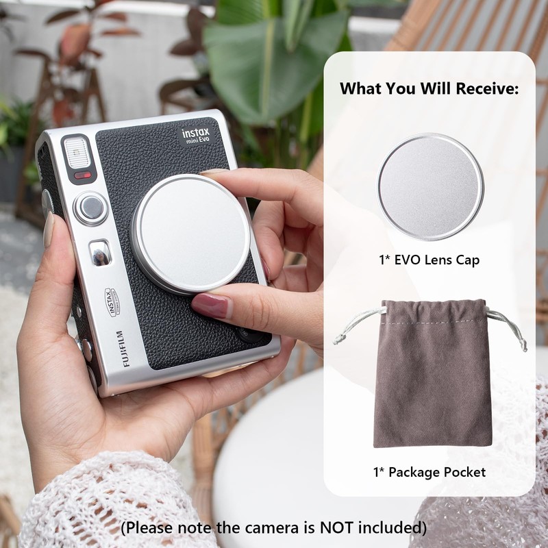 MUZIRI KINOKOO Lens Cap for Instax Mini EVO Instant Camera