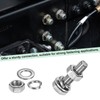 M METERXITY 4-Pack Hex Head Screw Bolt with Nuts Flat