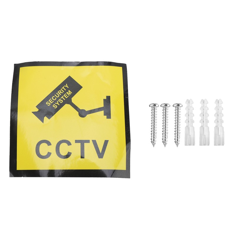 Dummy Camera Fake Monitor CCTV Surveillance System with Light Solar