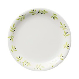 Three-Line MT-171AR Rice Plate, 7.9 inches (20 cm), Olive, Made in Japan