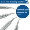 Kyuionty 10 Pcs 900M-T-IS Soldering Iron Tips, for Hakko Atten