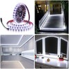 ALITOVE 16.4ft White LED Strip Flexible Ribbon Light Black PCB