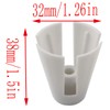 LQ Industrial 10PCS White Plastic Coil Claw Thread Spool Cone