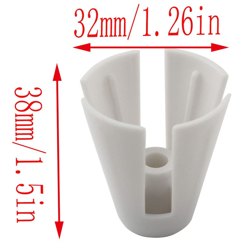 LQ Industrial 10PCS White Plastic Coil Claw Thread Spool Cone