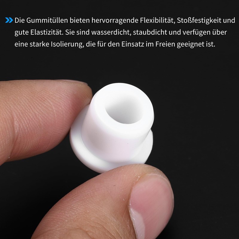 QUARKZMAN Pack of 15 Rubber Grommets Diameter 10 mm x