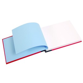 Clairefontaine 96041C Travel Album with Linen Binding, Watercolour Paper, 170 g, Torchon, DIN A5, 14.8 x 21 cm, 60 Sheets, Ideal for Travel, Robust and Elegant, Red