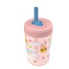 Zak! Everyday Smiles Sunshine Antimicrobial Leak-Proof Kids Straw Cup -