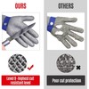 MAFORES Level 9 Cut Resistant Glove Stainless Steel Mesh Metal