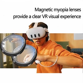 PSI One Lens Prescription Lens for Oculus Meta Quest3 Glasses, Inserts Compatible for VR Accessories, Anti Blue Light Myopia SPH:-4.00R