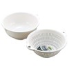 Colander Bowl Set Bowl Capacity 1.1L White Fresh