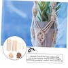 Operitacx 1set Cotton Macrame Cord Kit Wall Plant Hanger Beads