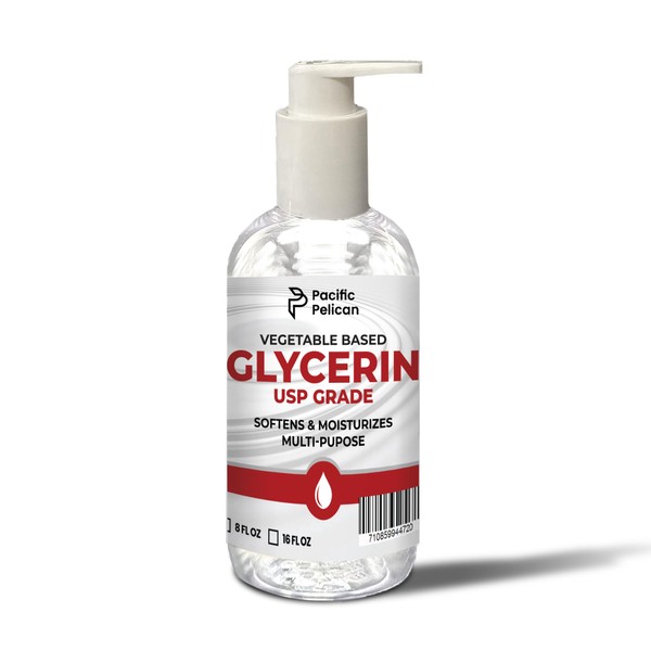 Pacific Pelican Vegetable-Based Glycerin | USP Grade | Softens &