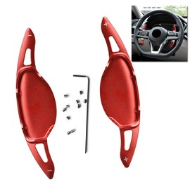 SANRILY for 2019 Altima Nissan Paddle Shifter Extensions Metal Steering Wheel Paddle Shifter for Nissan Altima 2019-up Paddle shifters Trim Cover Interior Decoration Accessories Red (2pcs/Set)