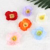 Oblihumoy 6 Pack Hawaiian Flower Hair Clips for Women Poppy