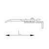 Swivel hasp, 80x28mm