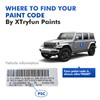 XTryfun PDN Sting Gray Touch Up Paint Compatible with Jeep,