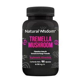NW Mushroom Tremella 180 Capsulas - Hongos Adaptógenos Noontropico Doble Extracción | Ingredientes Naturales | Gluten Free Soya Free Lacteos Free Vega